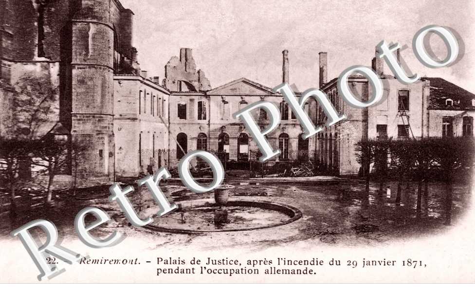 Palais de Justice apres l&#039;incendie du 29 janvier 1871