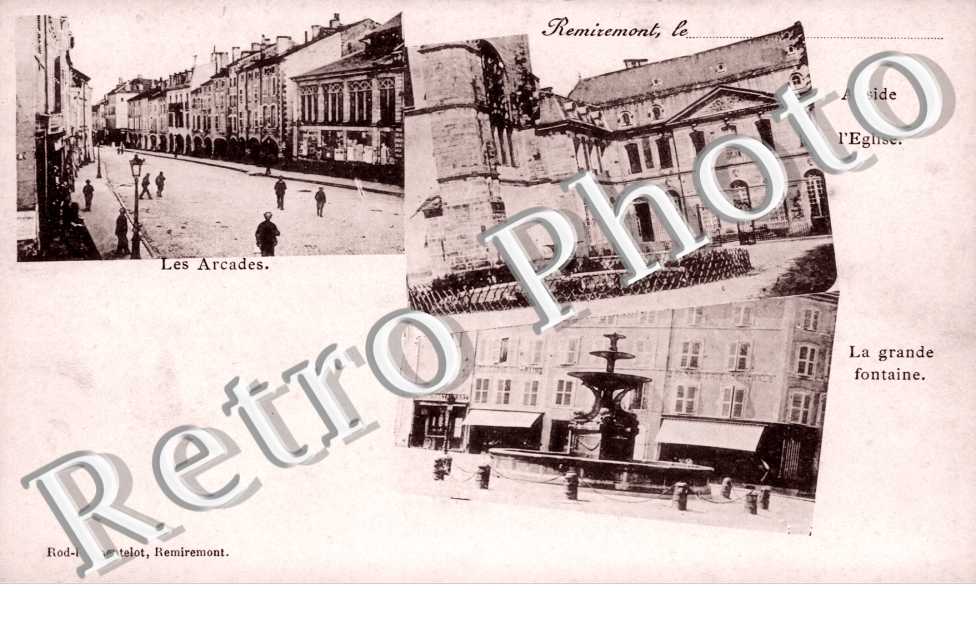 Les Arcades, Abside de l&#039;Eglise et la Grande Fontaine