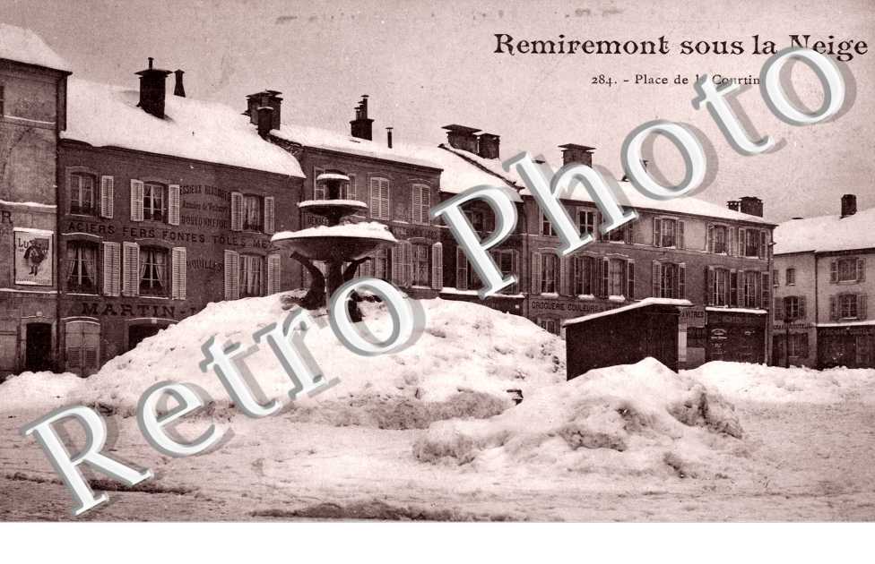 le Place de la Courtine sous la Neige