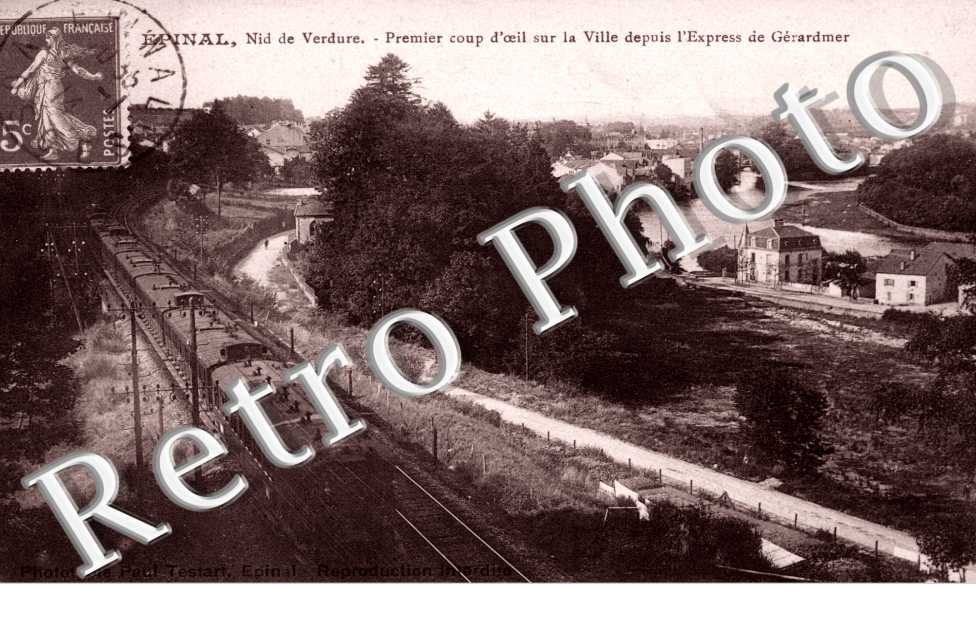 premier coup d&#039;oeil sur la ville depuis l&#039;express de Gerardmer