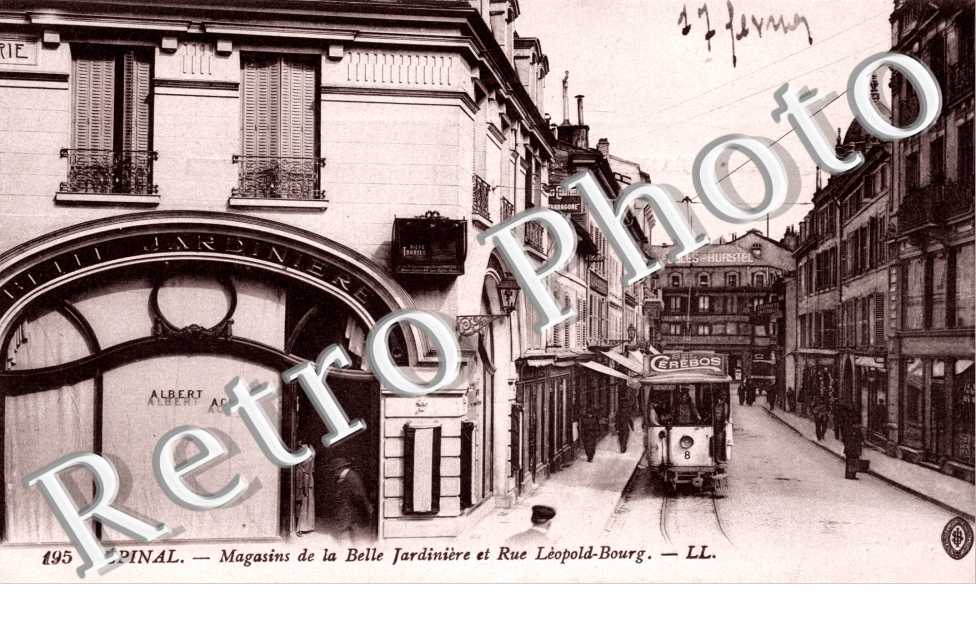 Magasin de la Belle Jardinière et rue Léoplod Bourg