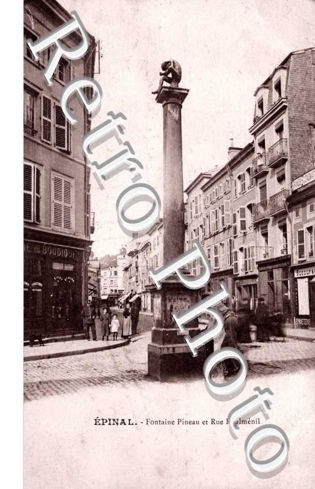 Fontaine Pinau et Rue Rualmenil