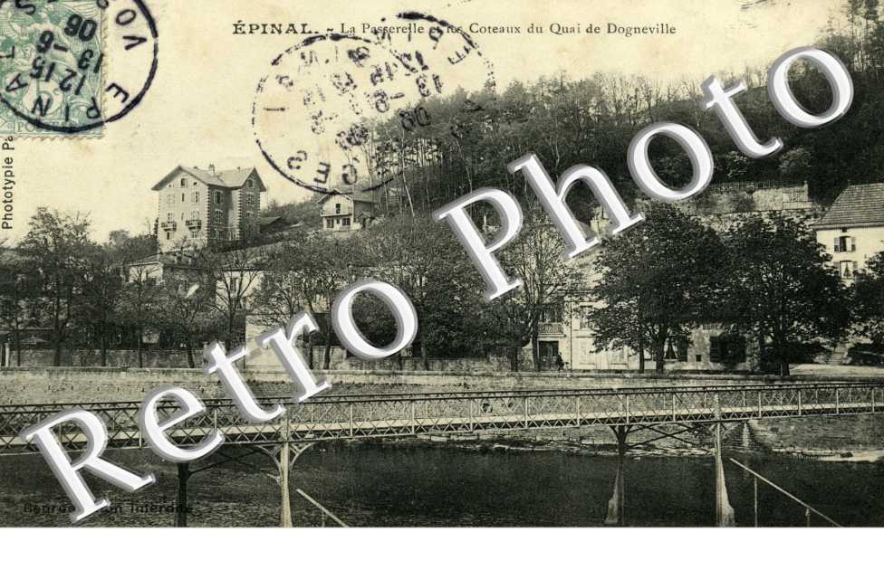La passerelle et rue Coteaux du Quai Dogneville