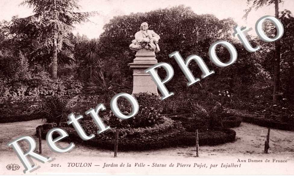 Jardin de la ville - Statue de Pierre Puget