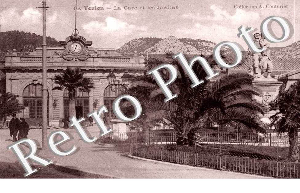 la gare et les Jardins