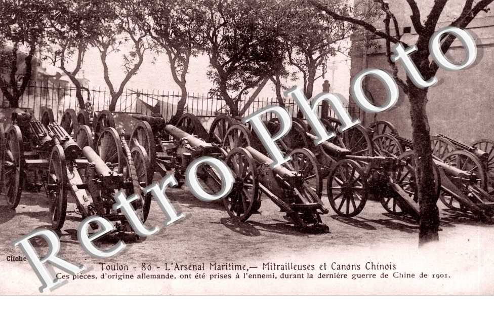 Arsenal Maritime - Mitrailleuses et canons chinois