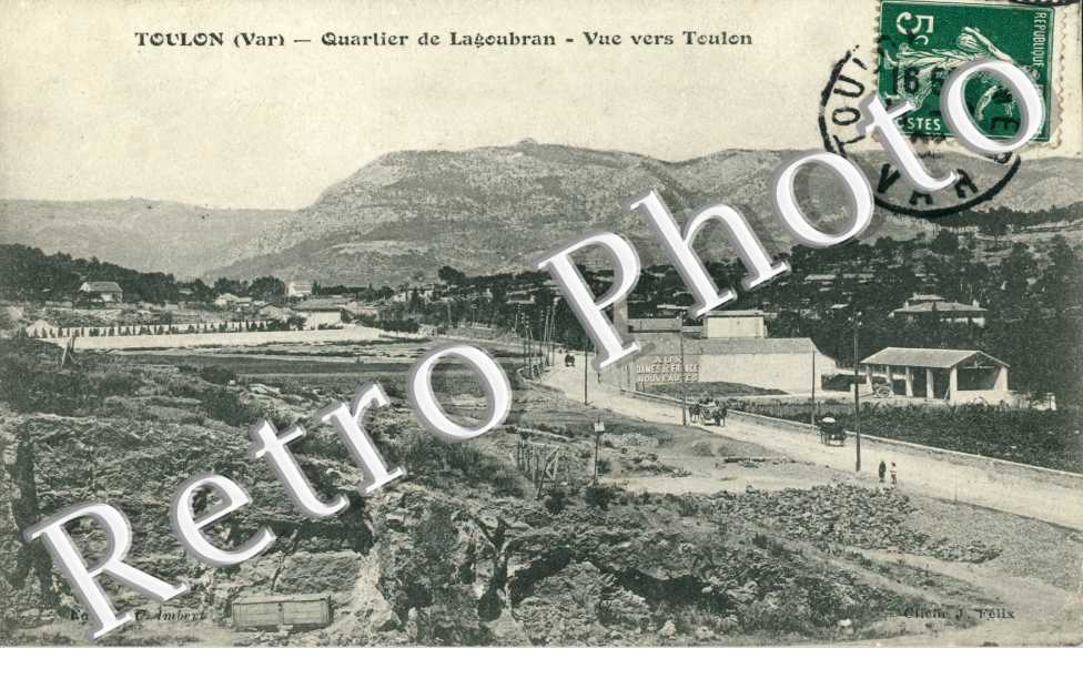 quartier de Lagoubran Vue vers Toulon