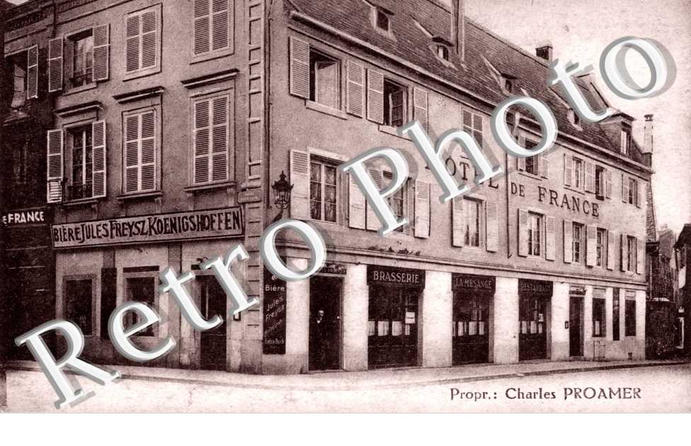 Brasserie et Restaurant de la Mesange ancien. Hotel de France - 1 place Saint-Pierre-le-Jeune