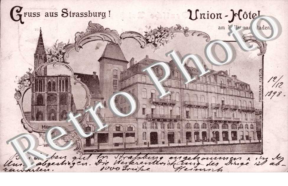 Gruss aus Strassburg, Union-Hotel am Kellermannstaden