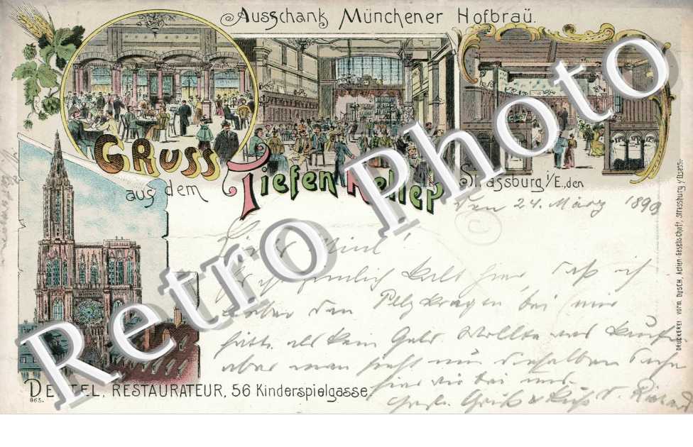 Ausschank Munchener Hofbrau, Gruss aus dem Tiefen Keller - 56 Kinderspielgasse