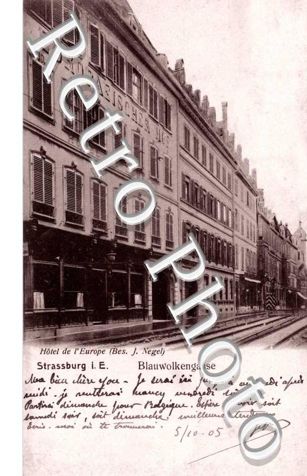 Blauwolkengasse - Hotel de l'Europe