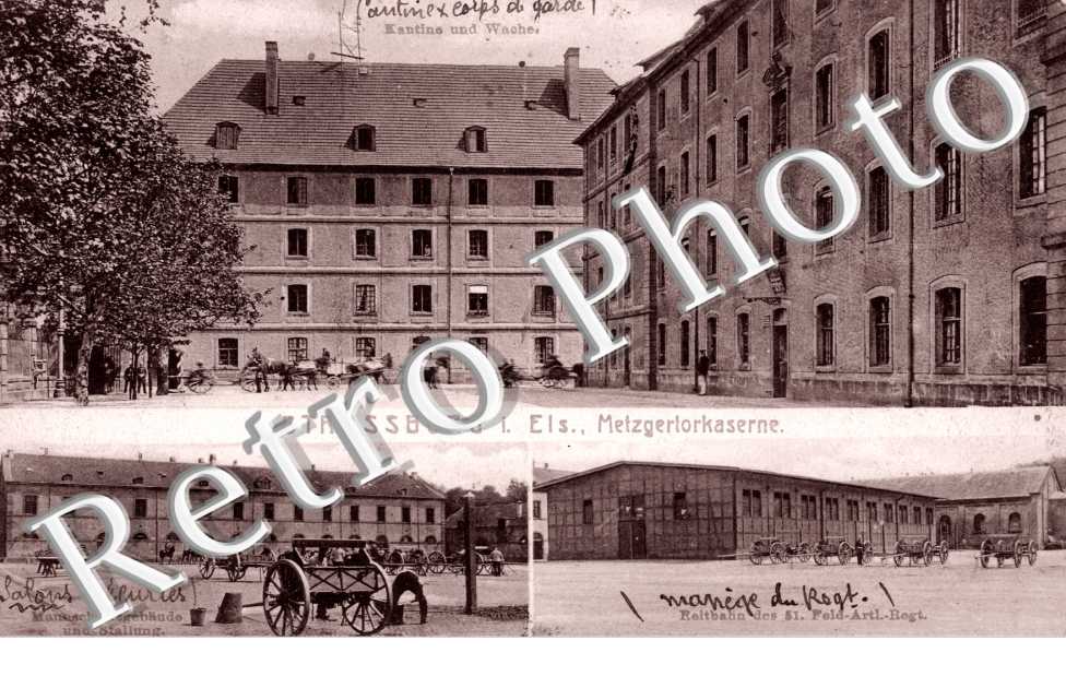 Metzgertorkaserne, Katine und Wache, Mannschaftgebaude und Staliung
