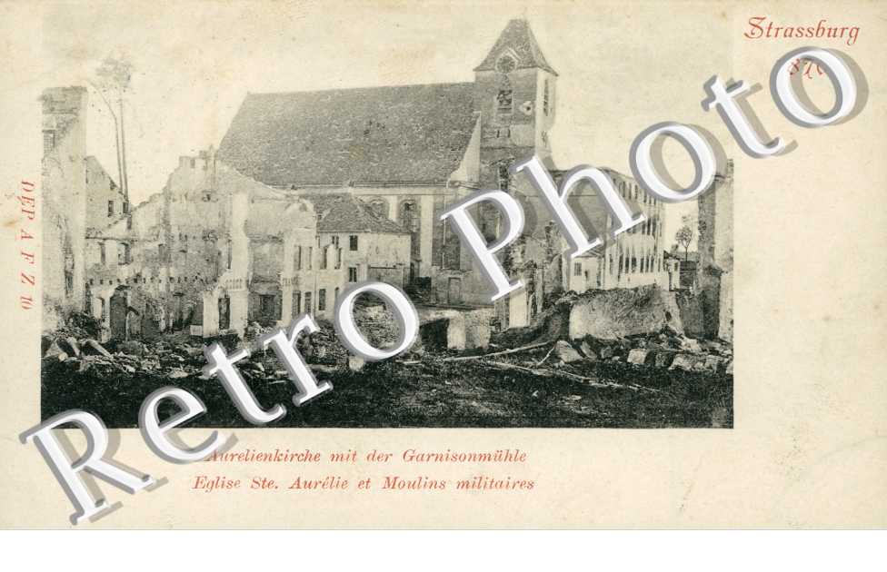 Eglise ste. Aurelie et moulins militaires