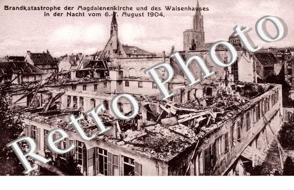 Brandkatastrophe der Magdalenenkirche und des Waisenhauses