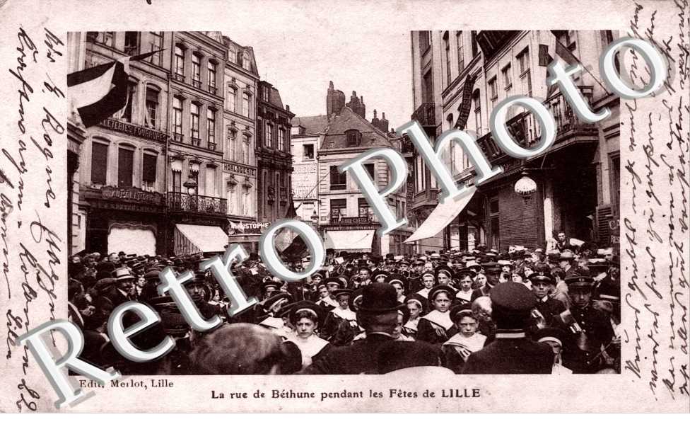 La rue de Bethune pendant les fetes de Lille
