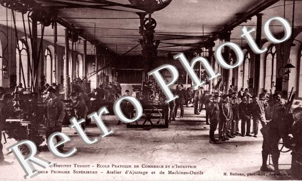 Institut Turgot - ecole pratique de commerce et d'industrie - atelier d'ajustage et de machines-Outils