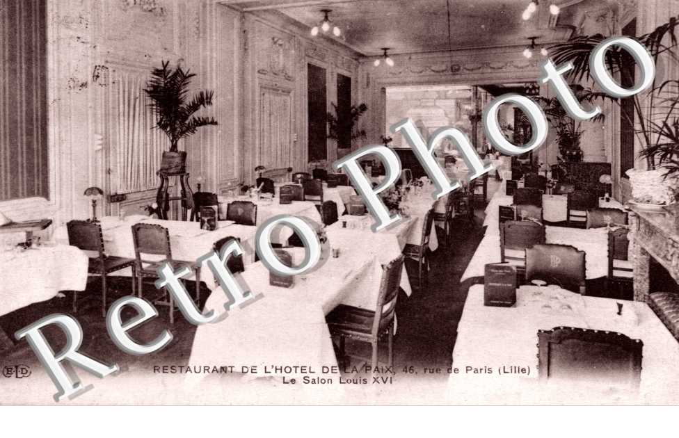 restaurant de l'hotel de la Paix,  46 rue de Paris - le salon Louis XVI