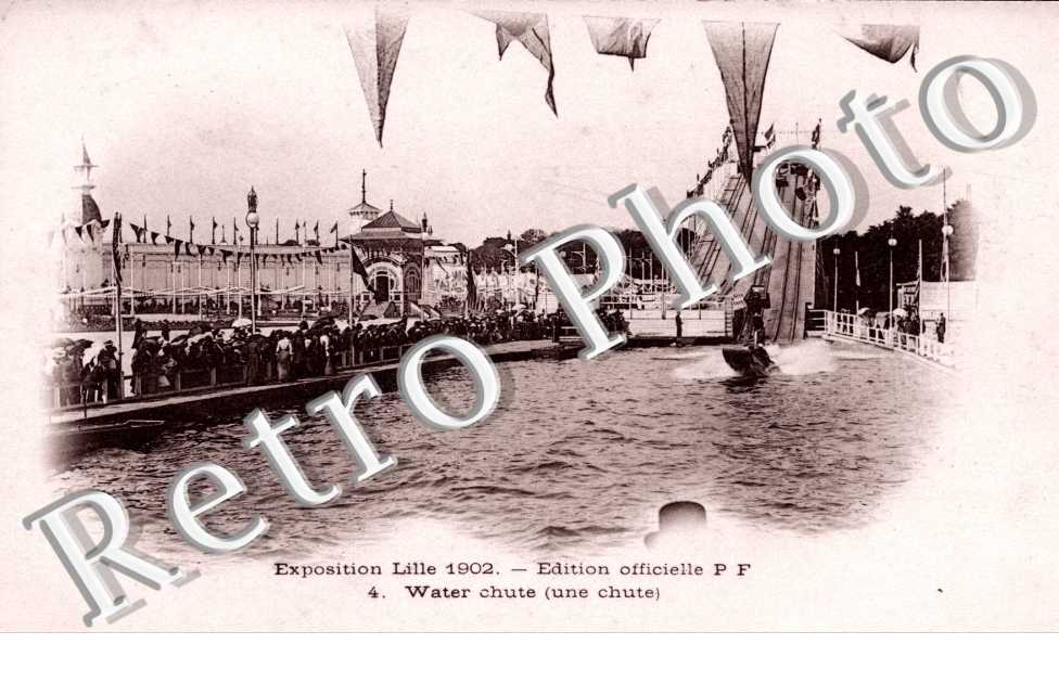 Exposition Lille 1902 - Water chute