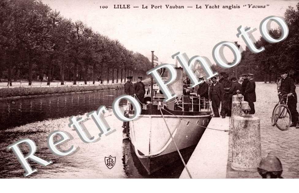 Le Port Vauban - le yacht anglais " Vacuna "