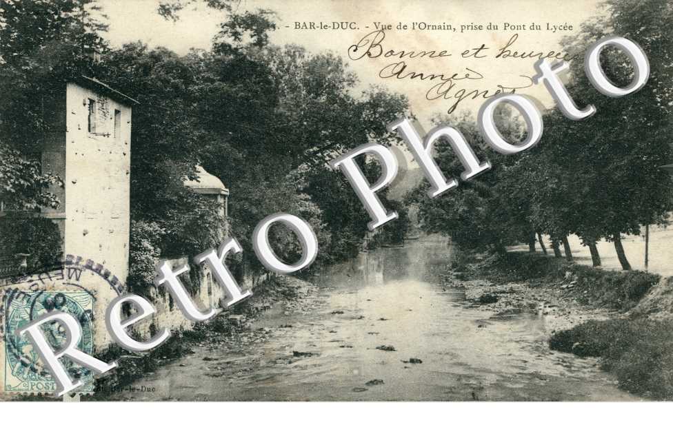 vue de l'Ornain prise du pont diu lycee