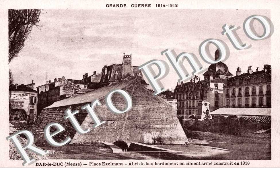 PLace Exelmans, Abri de bombardement en ciment arme construit en 1918