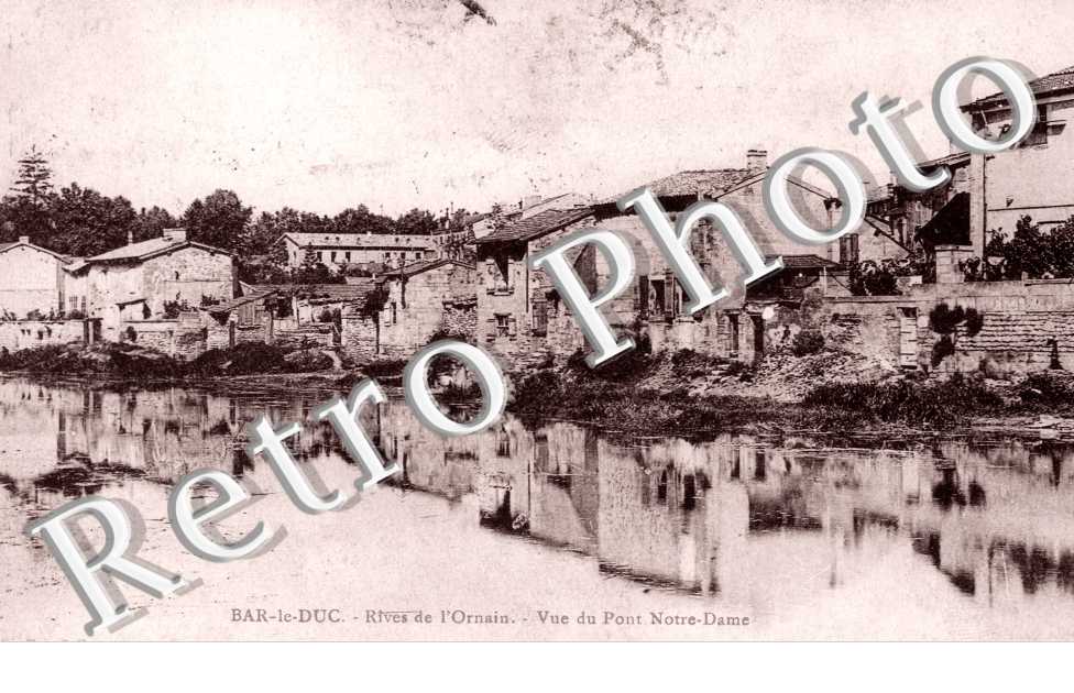 Rives de l'Ornain - Vue du pont Notre dame