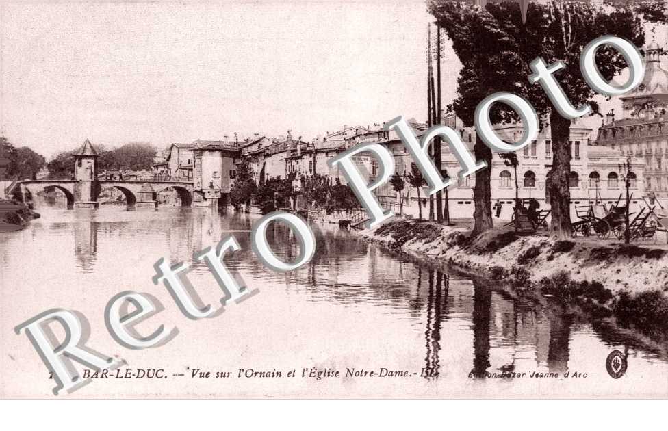 vue sur l'Ornain et Eglise Notre Dame