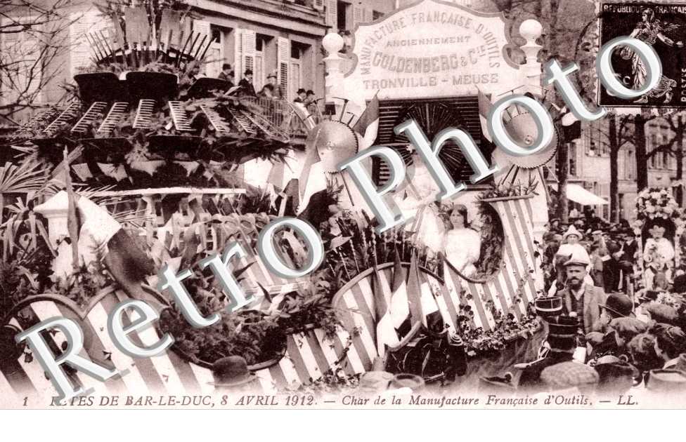 Fetes du 8 avril 1912  Char de la Manufacture Francaise d'outils