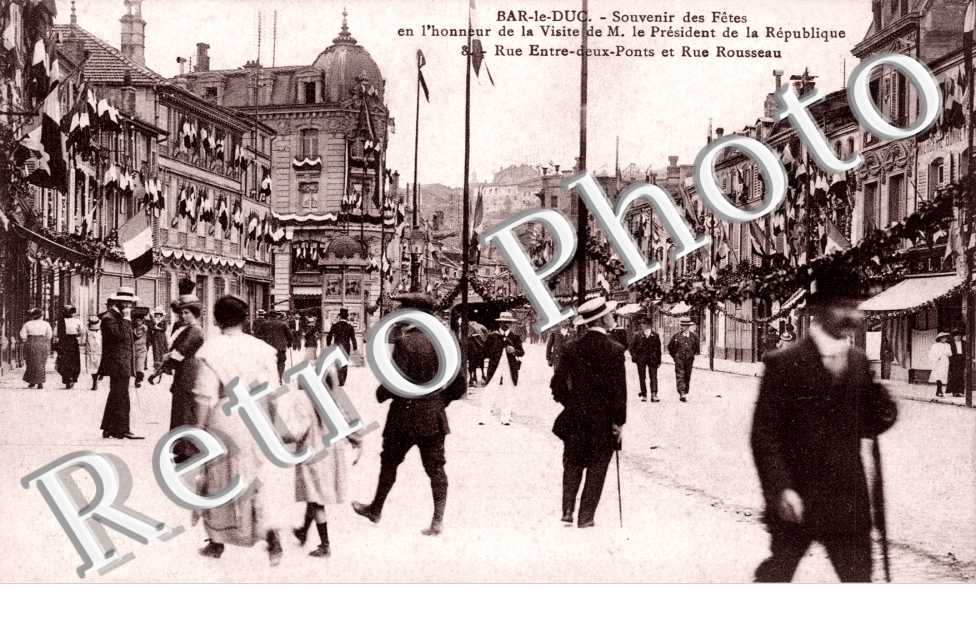 Visite du President de la Republique, Rue Rousseau