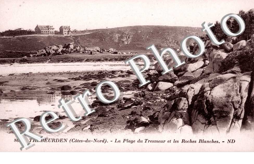 la plage du Tresmeur et les Roches Blanches