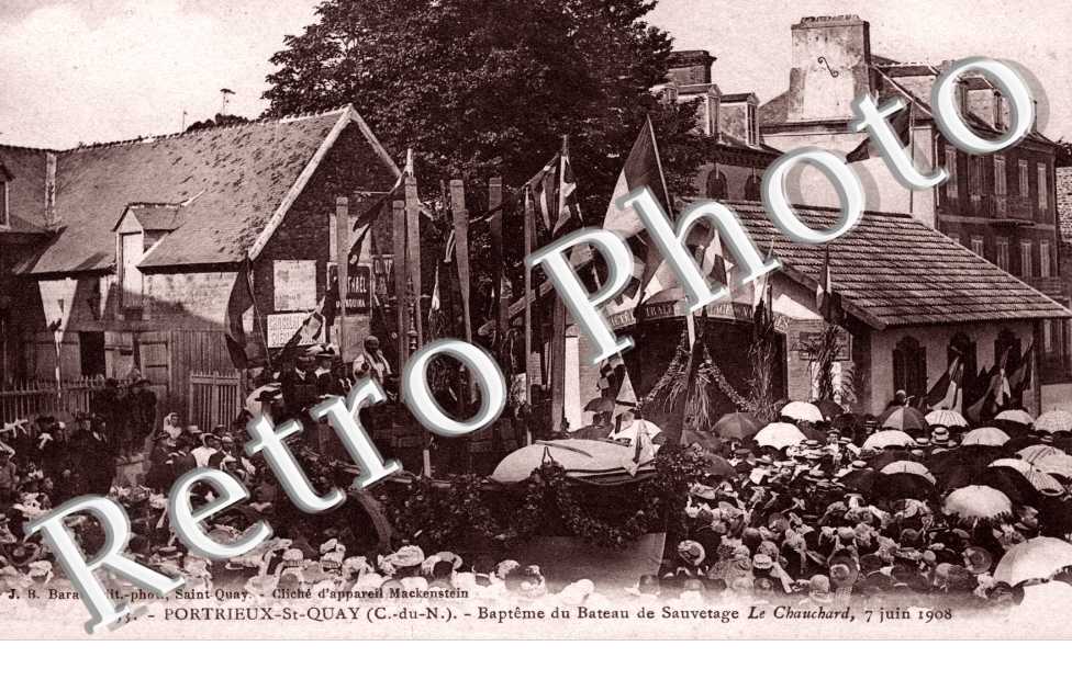 Portrieux-Saint-Quay Bapteme du bateau de sauvetage Le Chauchard 7 juin 1908
