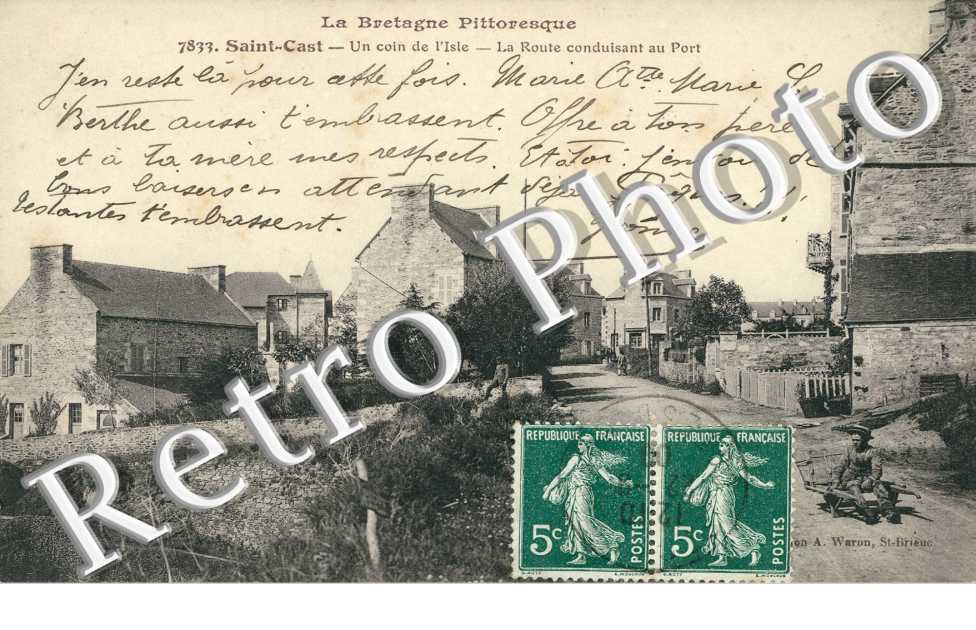 Coin de l'Isle - La route conduisant au port