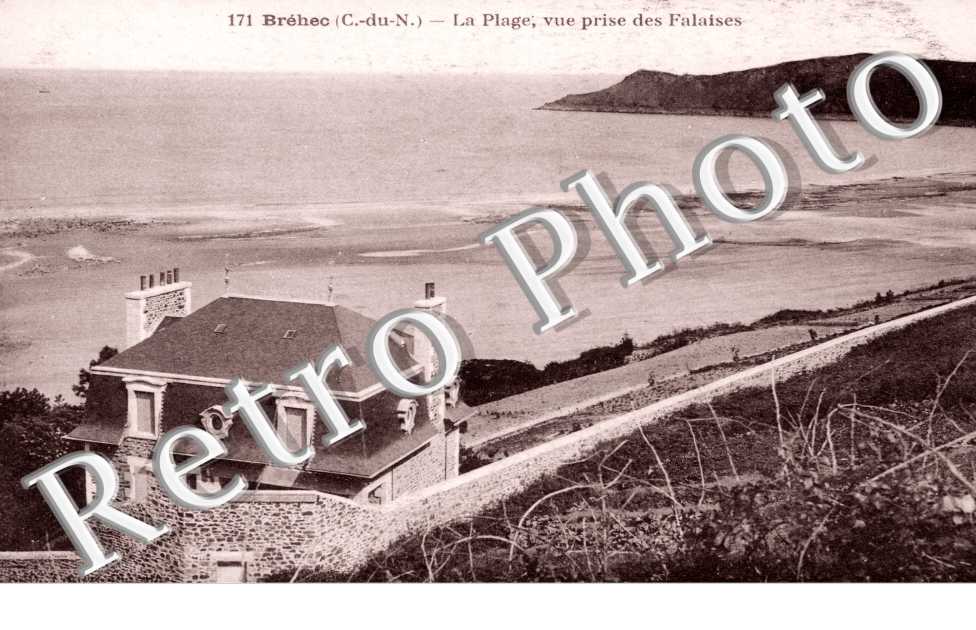 La Plage, vue prise des Falaises