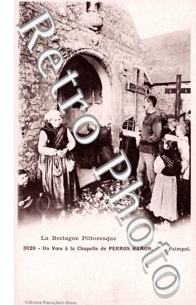 un voeu a la chapelle de Perros Hamon