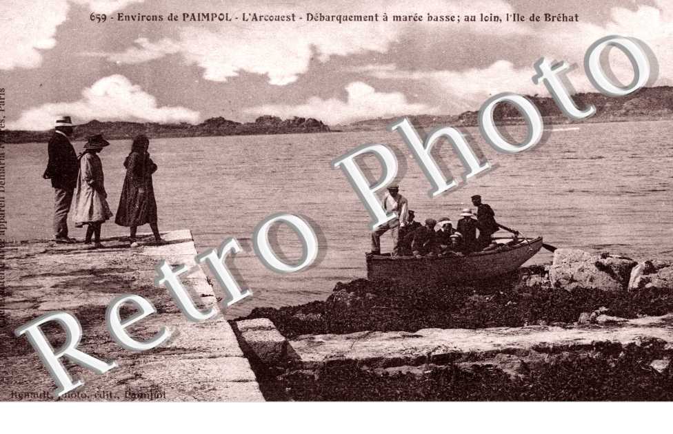 L'Arcouest, debarquement a maree basse
