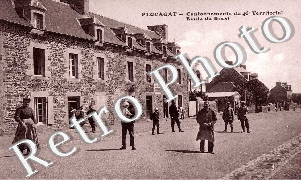 cantonnements du 46e territorial, route de Brest