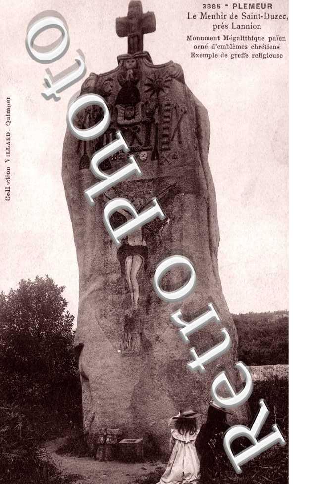 Le menhir de Saint-Duzec
