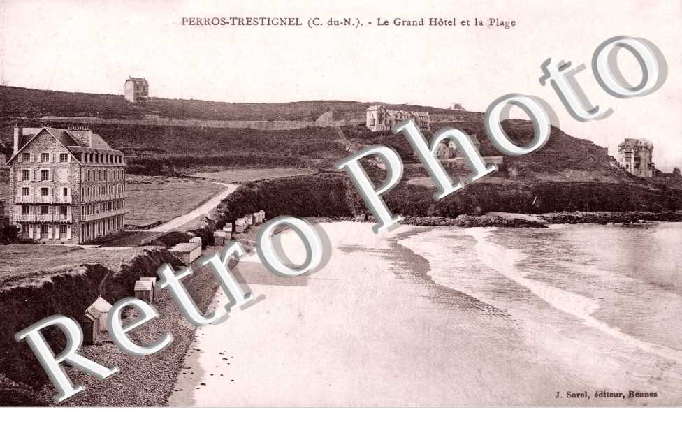 Perros Trestrignel, Grand Hotel et la Plage