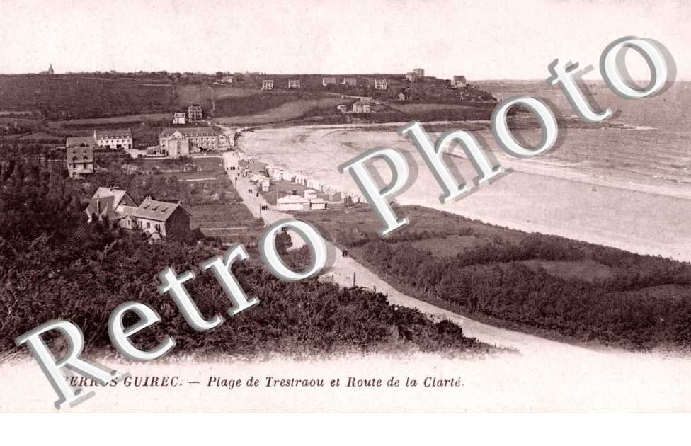 Plage de Trestraou et route de la clarte