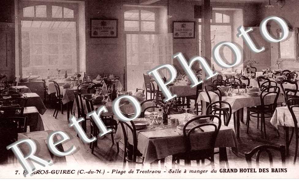 La Plage de Trestraou, une salle a manger du Grand Hotel des Bains
