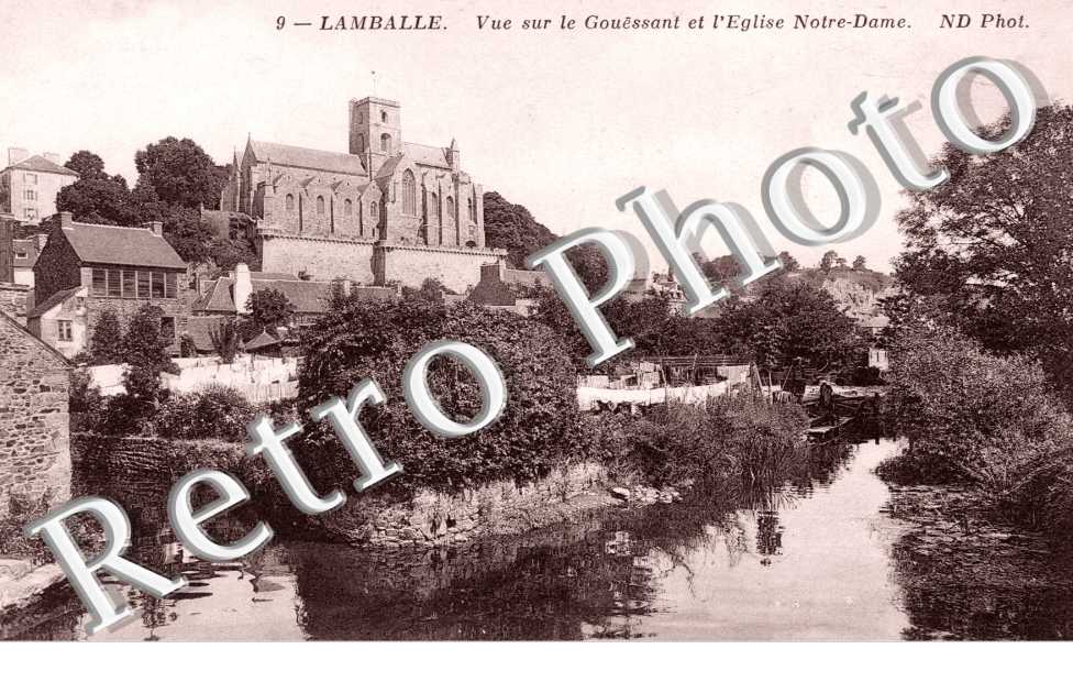 Vue sur le Gouëssant et l'Eglise Notre Dame