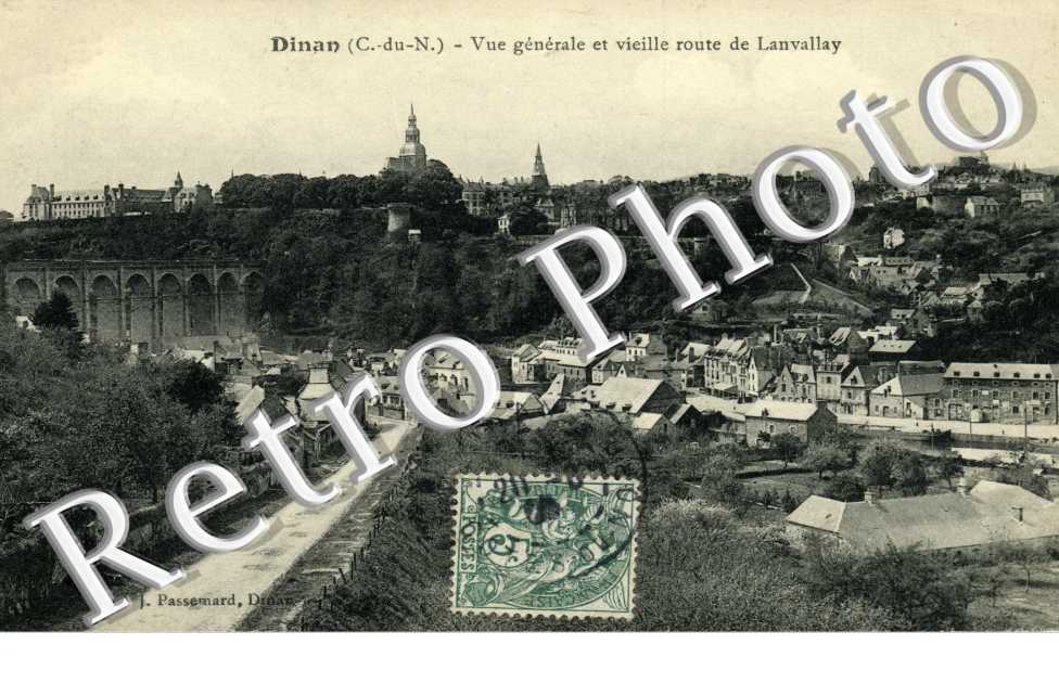 Vue Generale et vieille route de Lanvallay