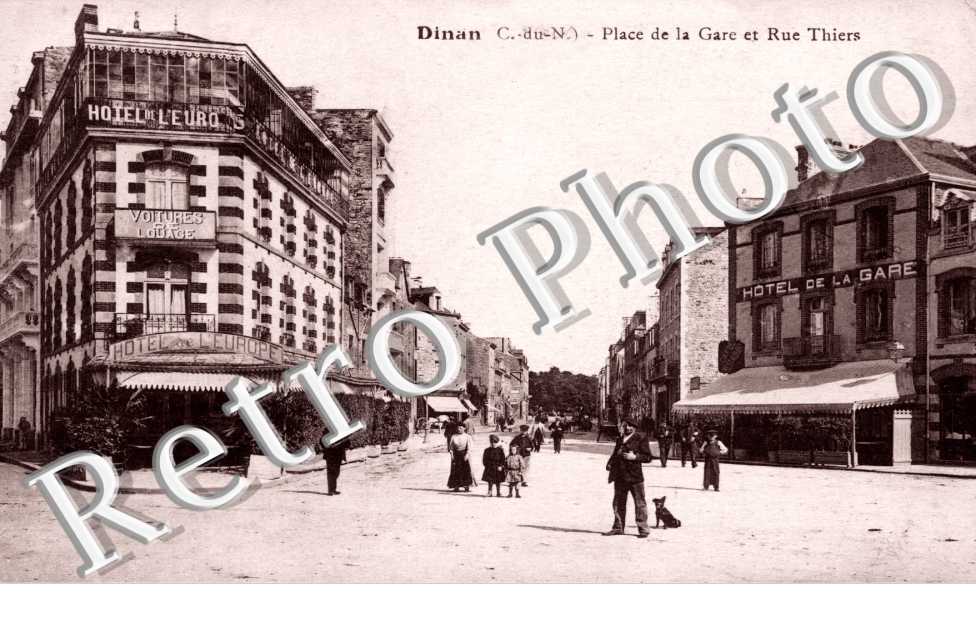 Place de la Gare et rue Thiers