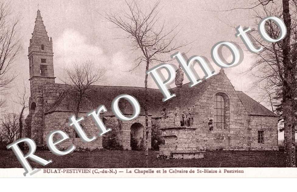 la chapelle et le calvaire de Saint-Blaize a Pestivien