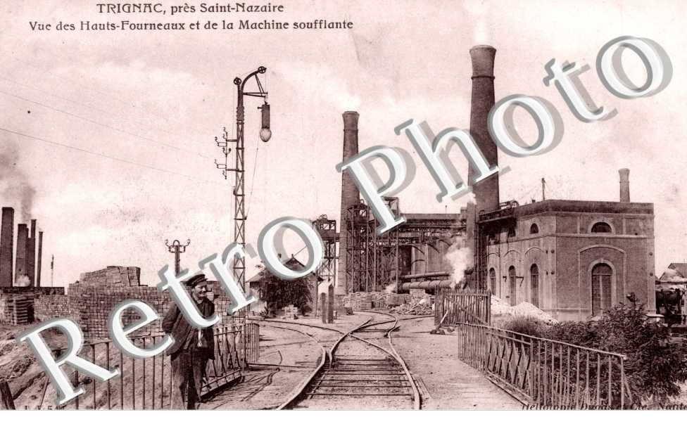 Vue des Hauts Fourneaux et de la Machine soufflante