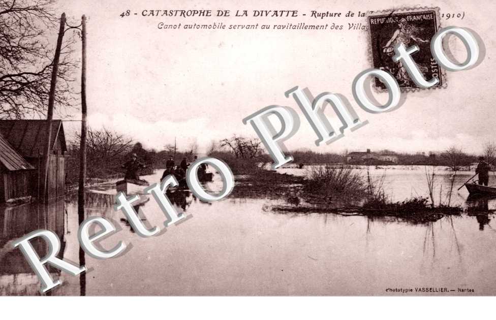 Inondations 1910-1911, Catastrophe de la Divatte