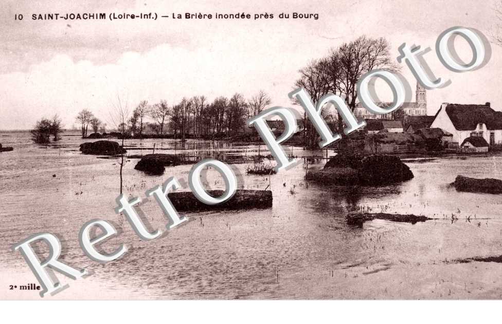 La Briere inondee près du bourg