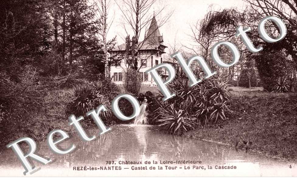 Castel de la Tour. Le Parc, la cascade