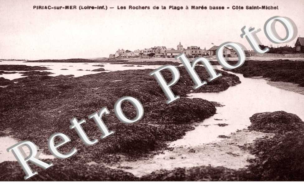 Cote Saint Michel Les rochers de la plage a maree basse