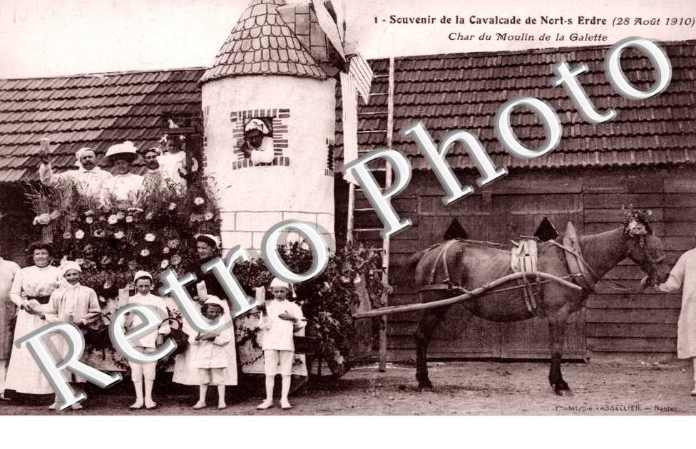 Souvenir de la Cavalcade du 28 aout 1910, Char du Moulin de la Galette